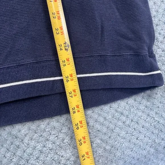 VTG 90's Notre Dame Fighting Irish Navy Faded Crewneck Sweatshirt Sz L - Picture 8 of 8